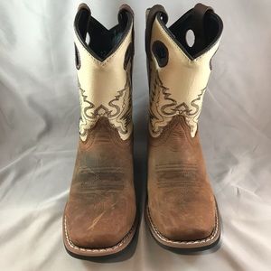 Smoky Mountain Boots Leather Brown/Cream 12 GUC